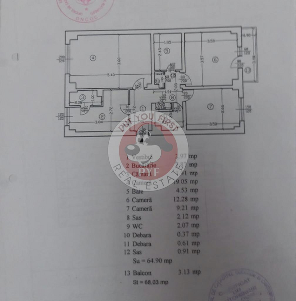 Vitan | 3 camere | 68mp | Decomandat | B12383
